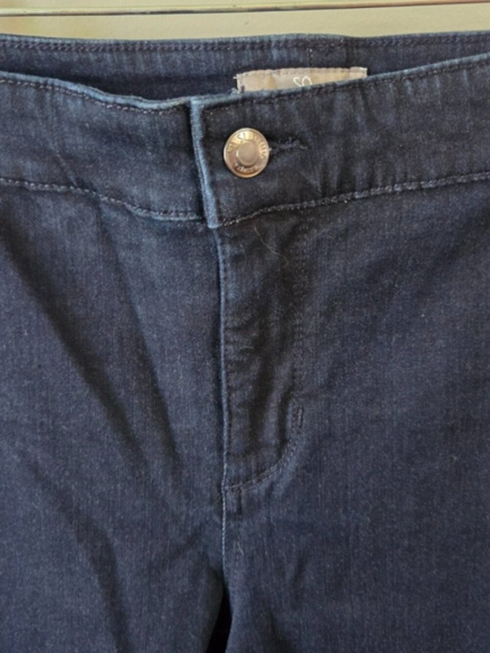 Chico's Navy Straight Leg Jeans - Picture 2 of 5